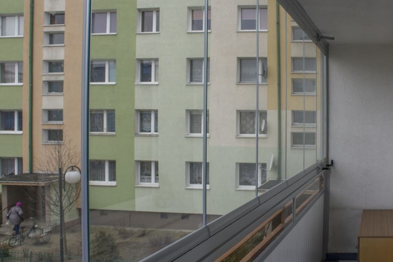 Wn�trze balkonu w systemie bezramowym